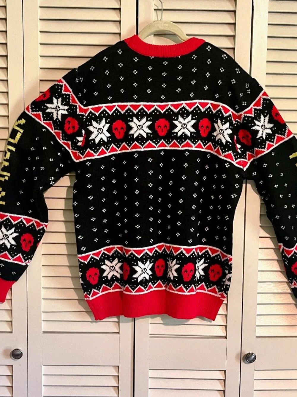 Voodoo Ranger Sweater * Promo * Size Large * Well-made Knit * Skulls